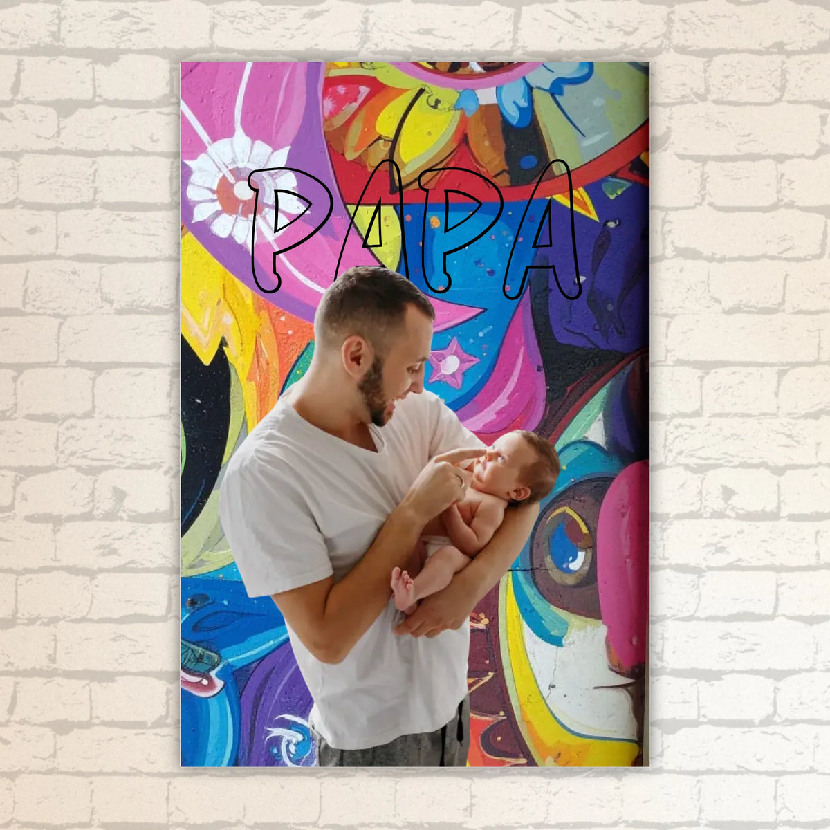 Personalisiertes Geschenk für Papa – Love Poster mit Text & Foto