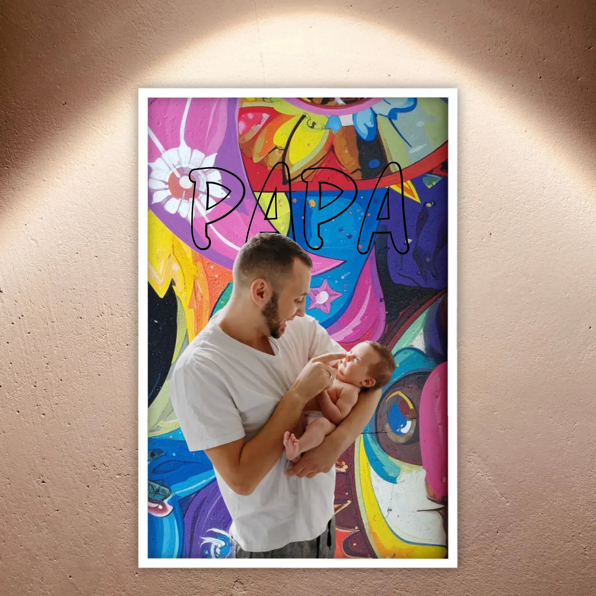 Personalisiertes Geschenk für Papa – Love Poster mit Text & Foto