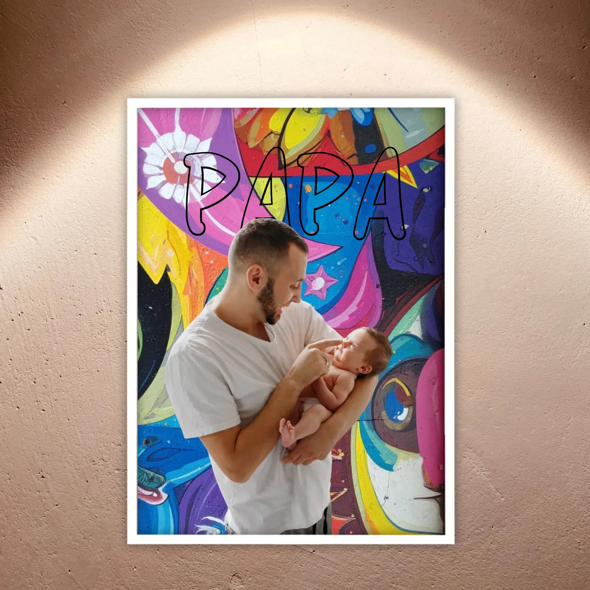 Personalisiertes Geschenk für Papa – Love Poster mit Text & Foto | Personalize Palace