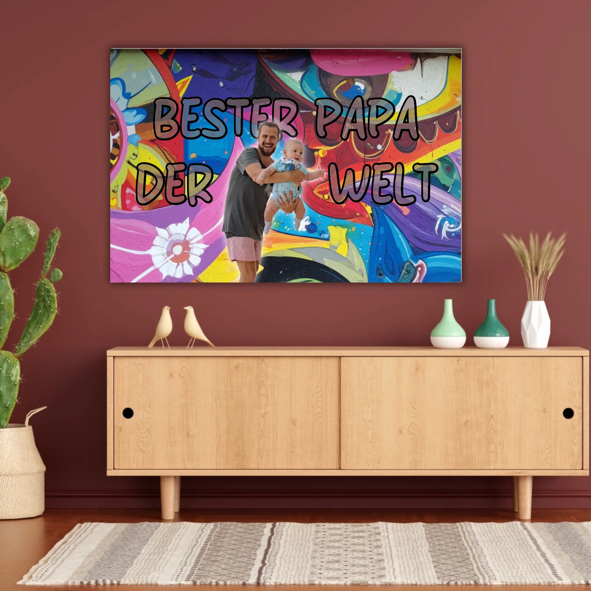 Personalisiertes Geschenk für Papa – Love Poster mit Text & Foto