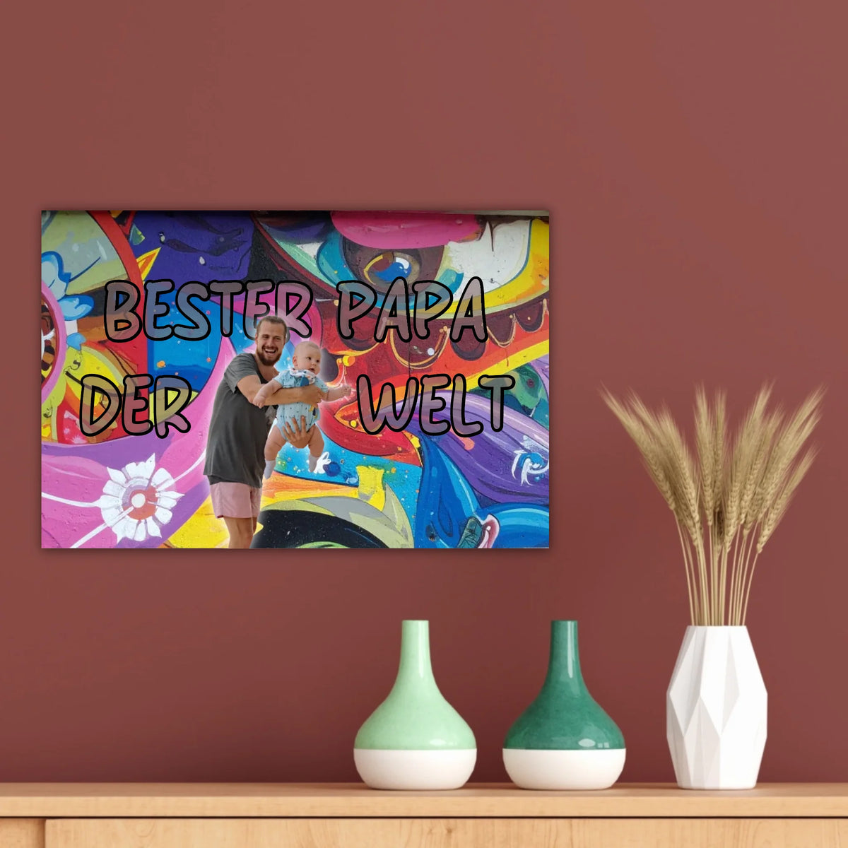 Personalisiertes Geschenk für Papa – Love Poster mit Text & Foto