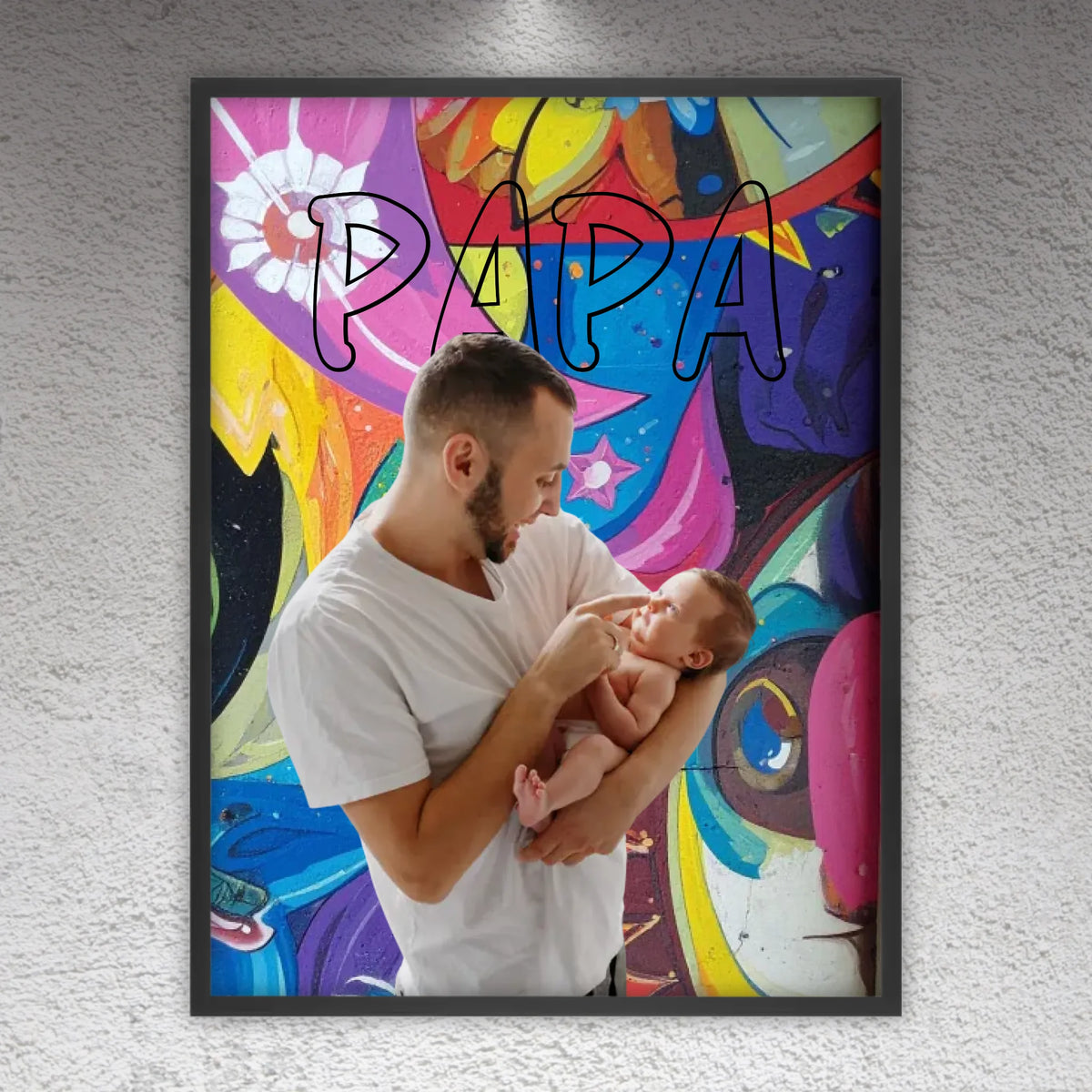 Personalisiertes Geschenk für Papa – Love Poster mit Text & Foto | Personalize Palace