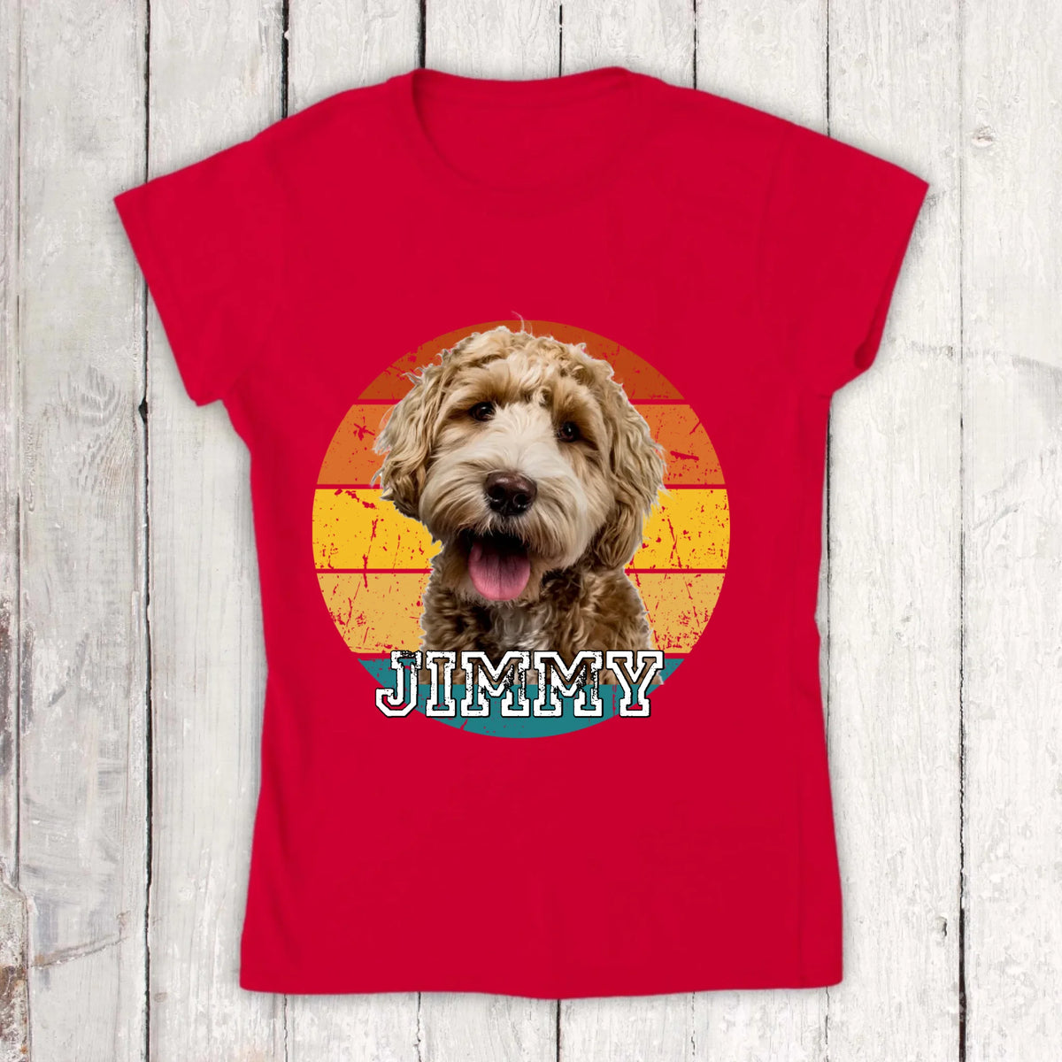 Vintage - Individuelles Foto T-Shirt