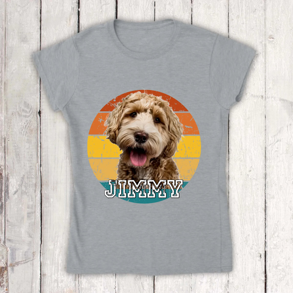 Vintage - Individuelles Foto T-Shirt