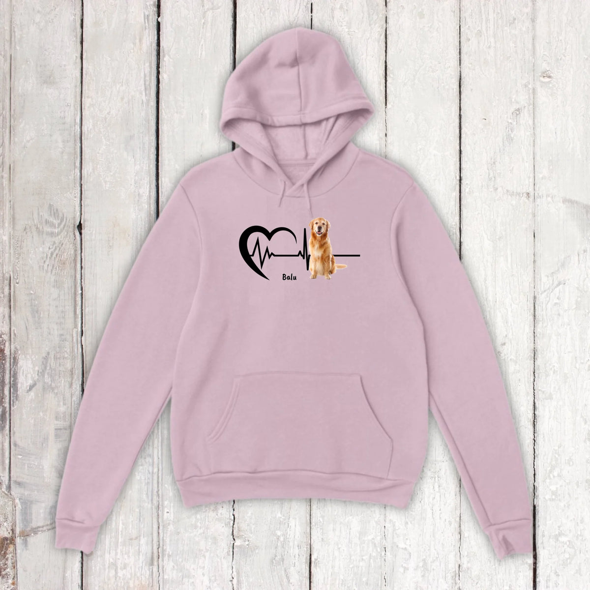 Herzschlag mit Foto - Individuelles T-Shirt