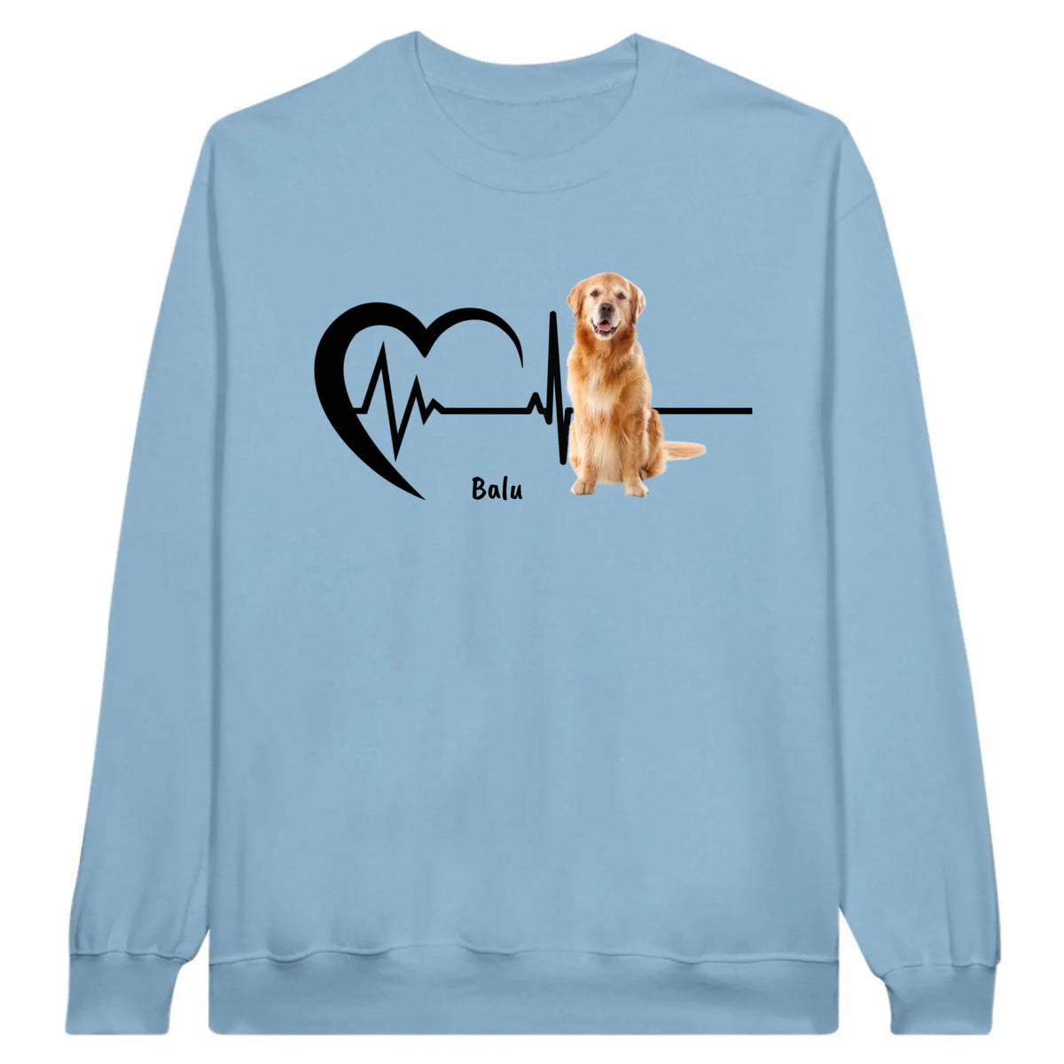Herzschlag mit Foto - Individuelles T-Shirt