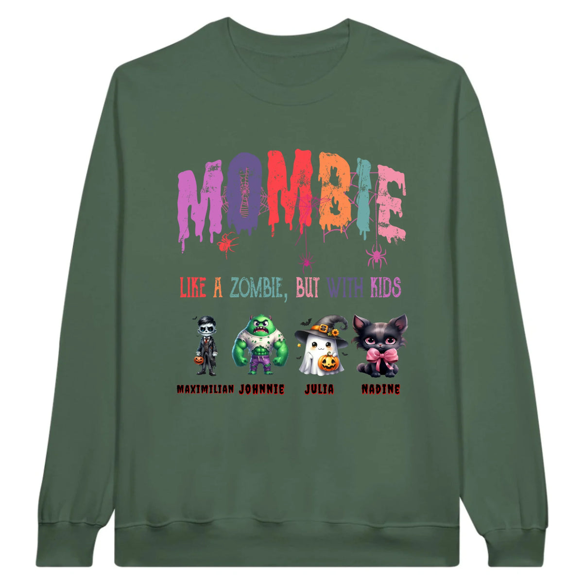 Mombie, half mom, half zombie - Custom Halloween design 