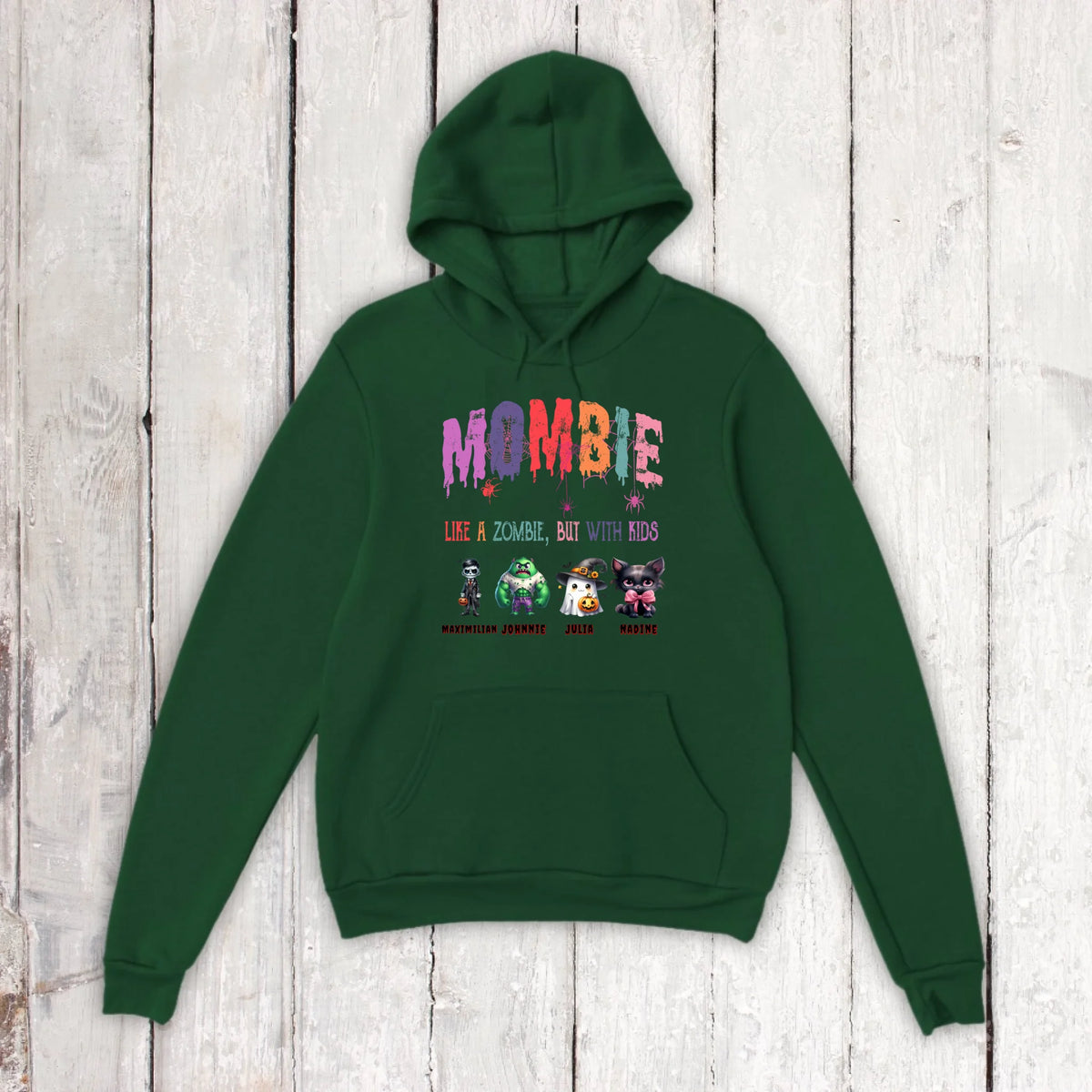 Mombie, half mom, half zombie - Custom Halloween design 
