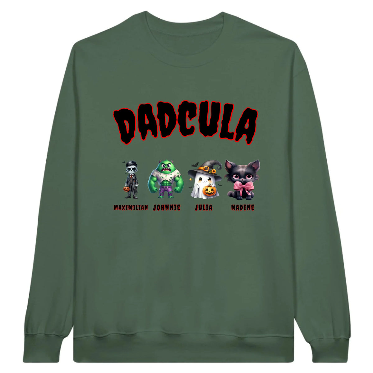 Dadcula, wie Dad, nur Cula - Individuelles Hoodie Halloween Design | Personalize Palace