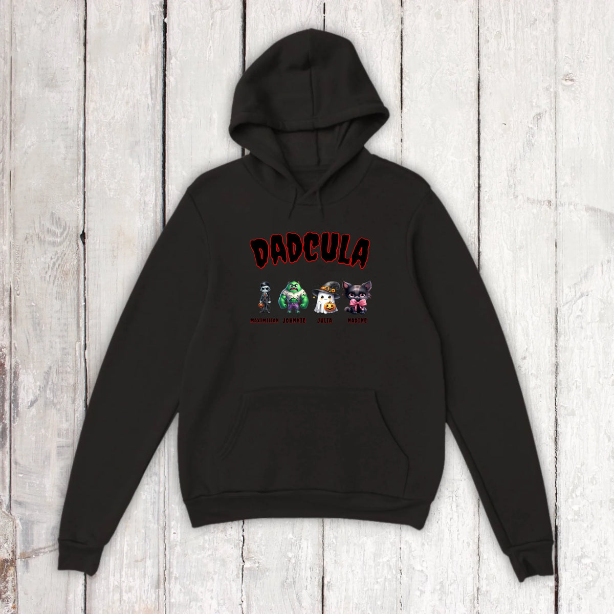 Dadcula, wie Dad, nur Cula - Individuelles Hoodie Halloween Design | Personalize Palace