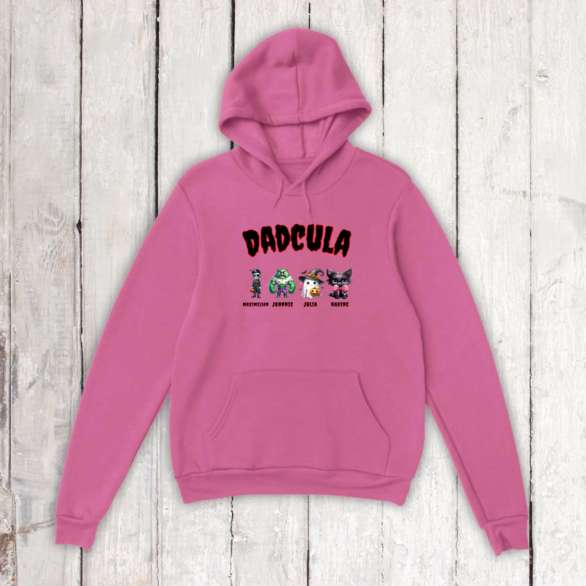 Dadcula, wie Dad, nur Cula - Individuelles Hoodie Halloween Design | Personalize Palace