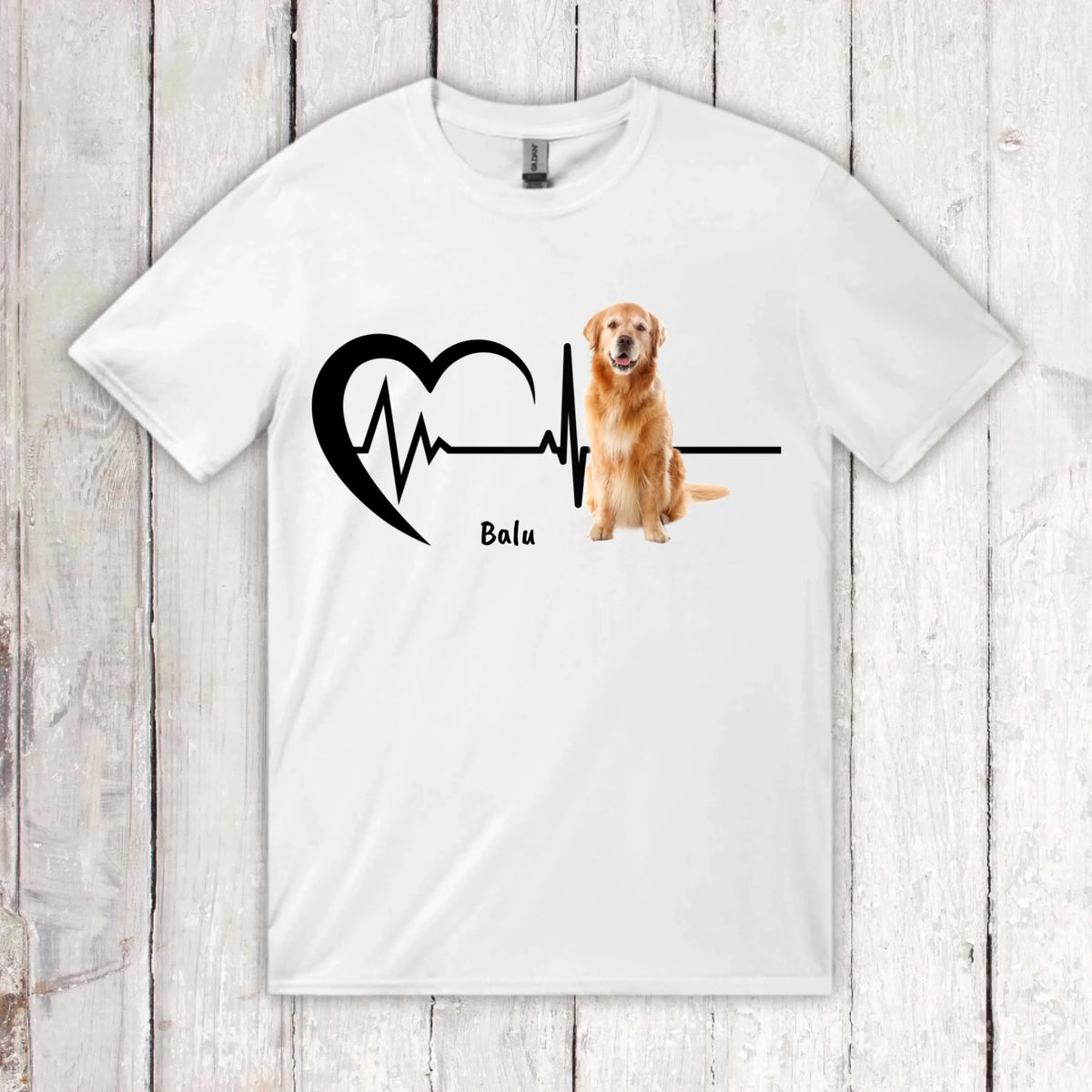 Herzschlag mit Foto - Individueller Hoodie oder Sweatshirt