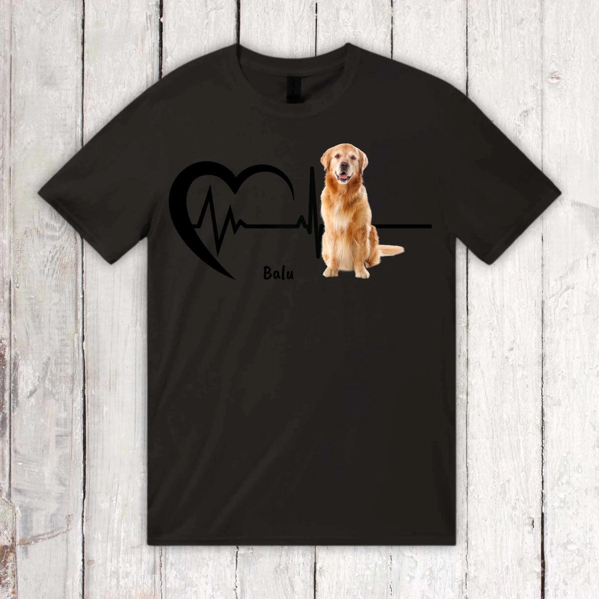 Herzschlag mit Foto - Individueller Hoodie oder Sweatshirt