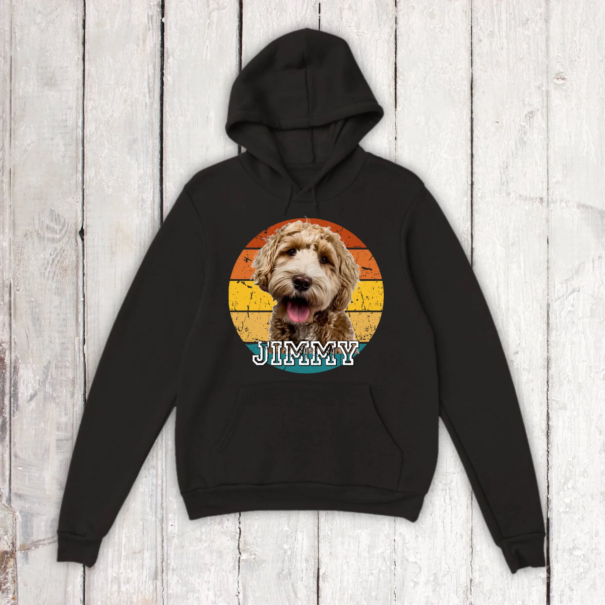 Vintage Sunset mit Foto - individueller Hoodie oder Sweatshirt | Personalize Palace