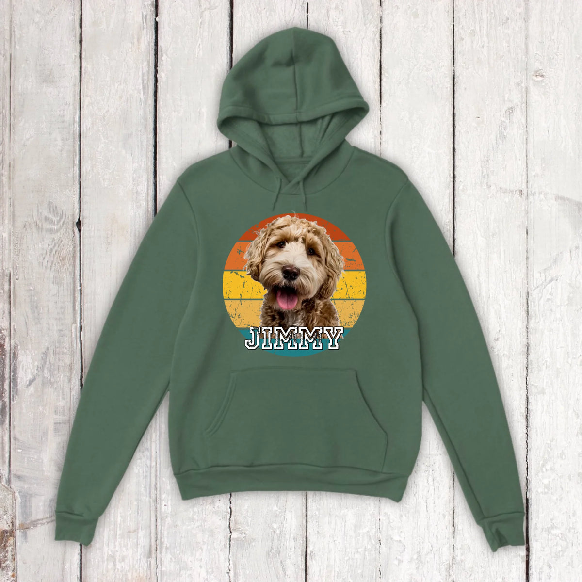 Vintage Sunset mit Foto - individueller Hoodie oder Sweatshirt | Personalize Palace