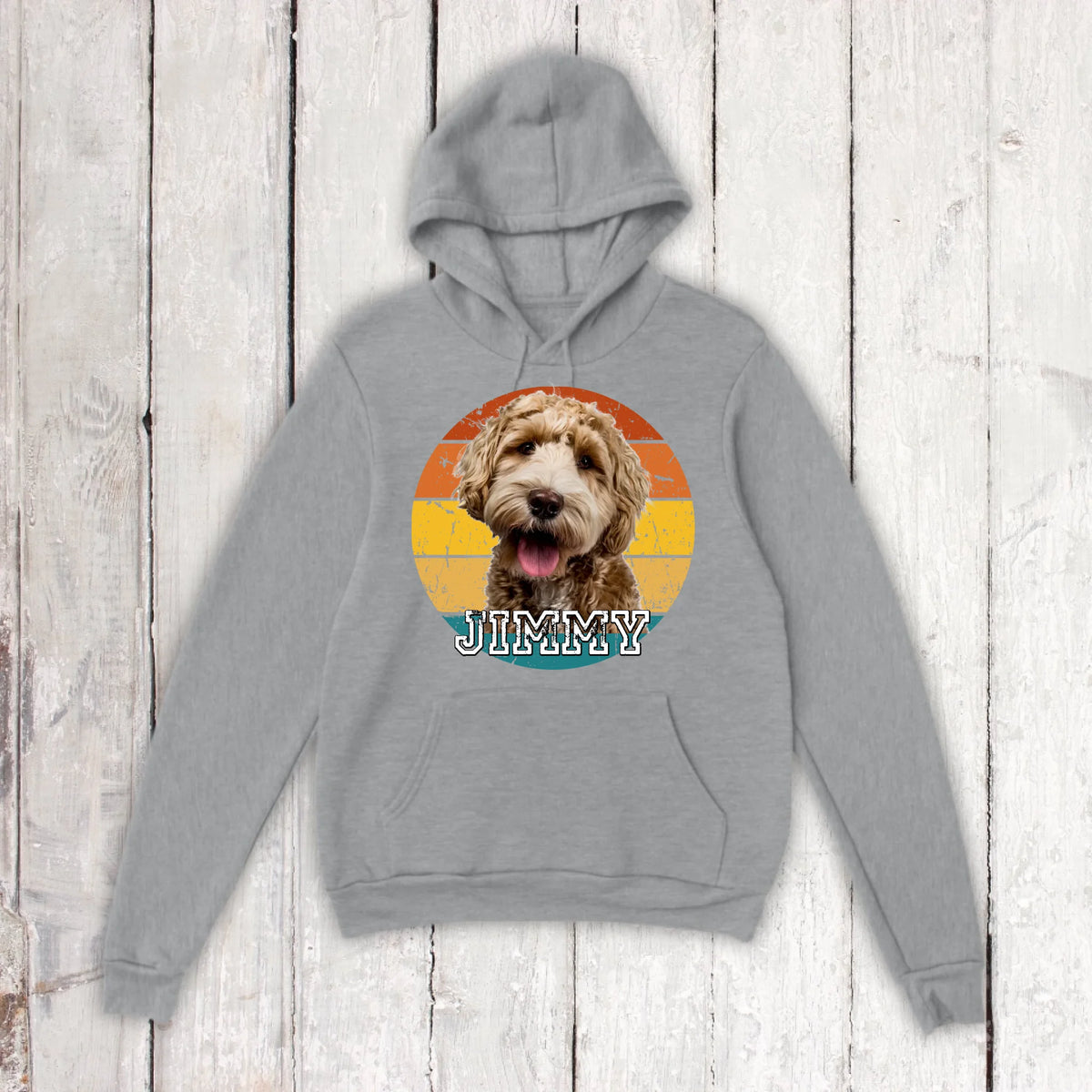 Vintage Sunset mit Foto - individueller Hoodie oder Sweatshirt | Personalize Palace