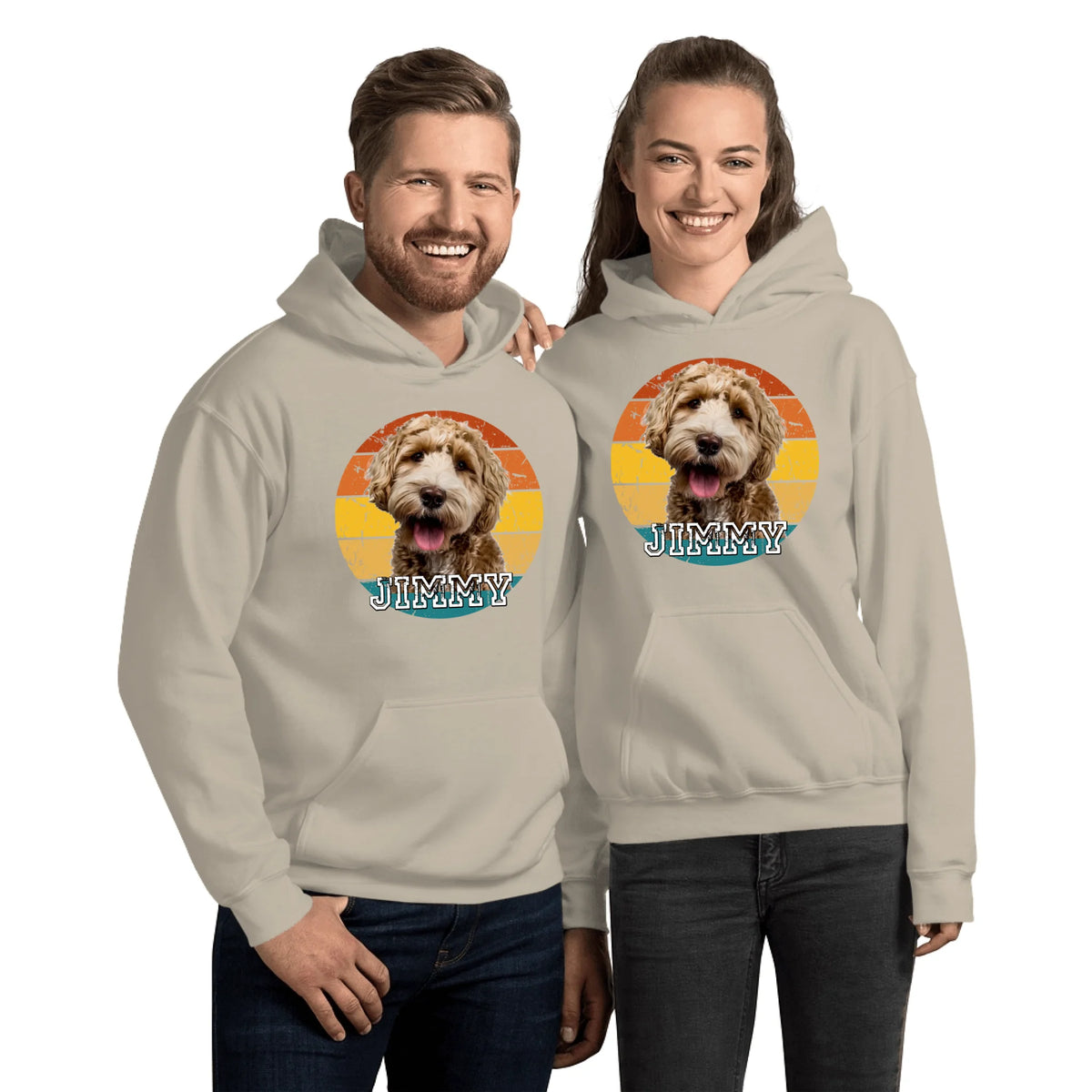 Vintage Sunset mit Foto - individueller Hoodie oder Sweatshirt | Personalize Palace