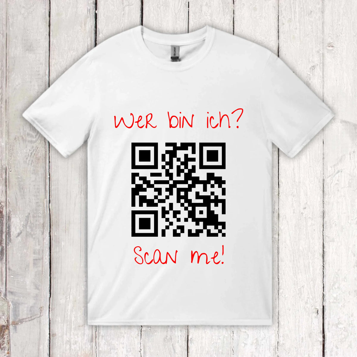 dein QR-Code | Strichcode mit Text - individueller Code Hoodie | Personalize Palace