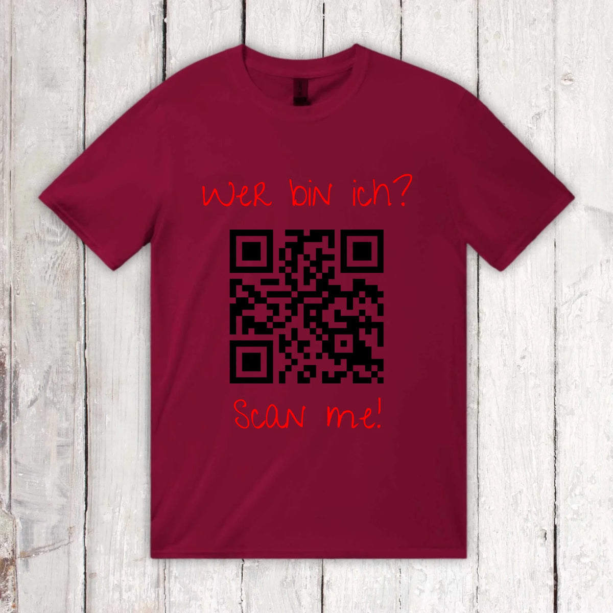 dein QR-Code | Strichcode mit Text - individueller Code Hoodie
