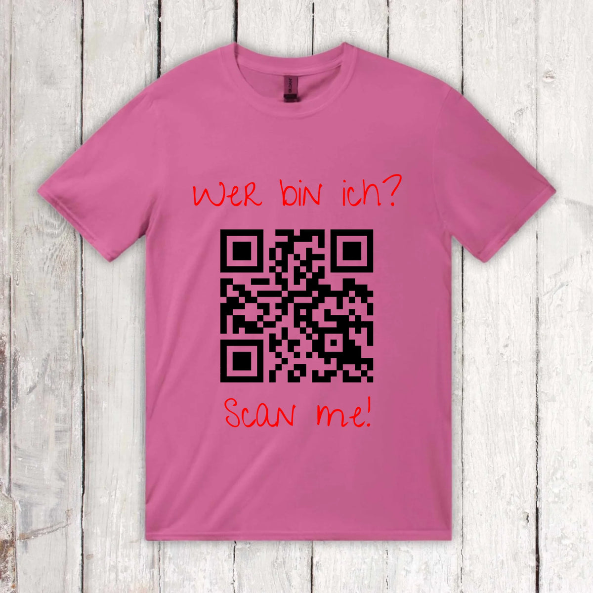 dein QR-Code | Strichcode mit Text - individueller Code Hoodie