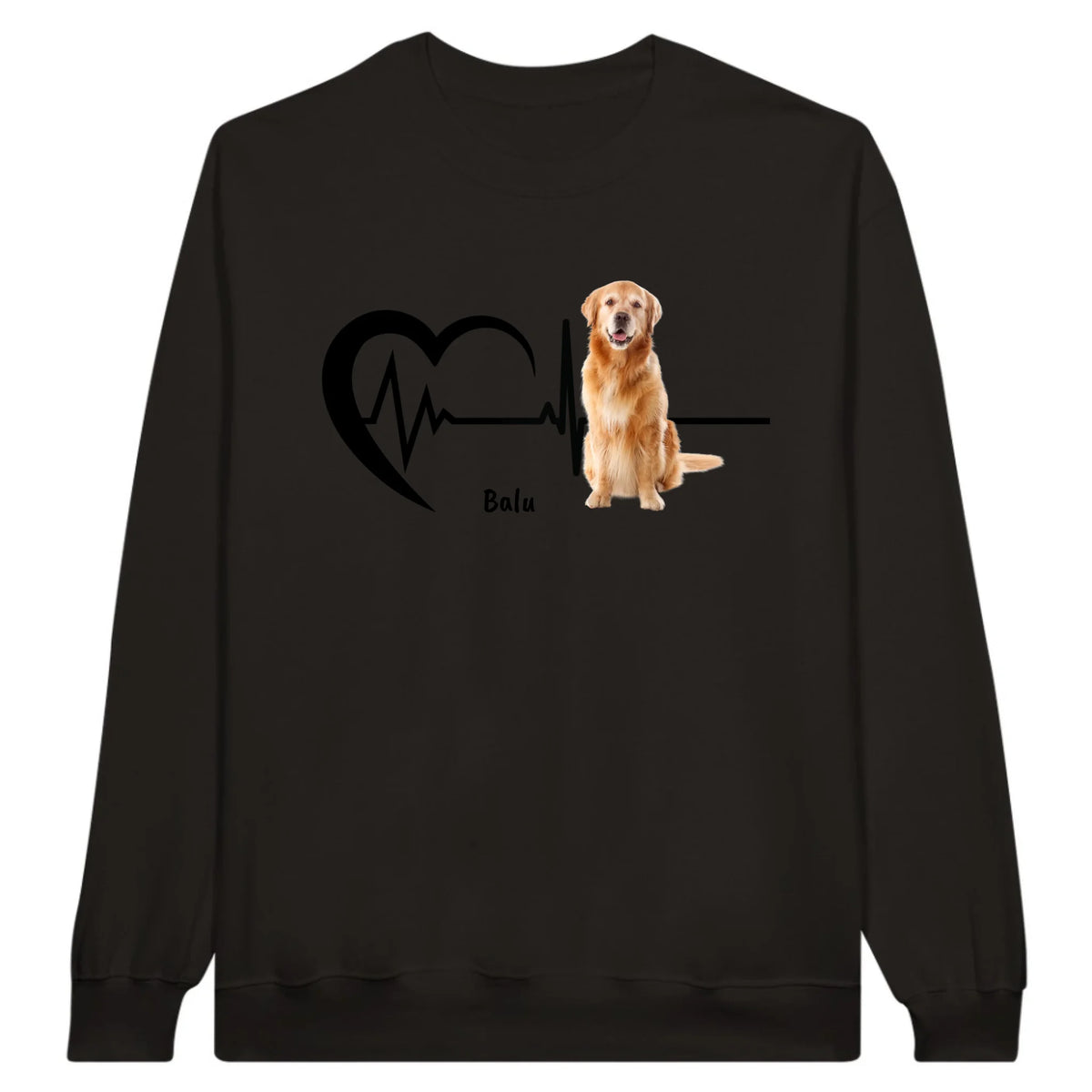 Herzschlag mit Foto - Individuelles Sweatshirt/Pullover oder Hoodie | Personalize Palace