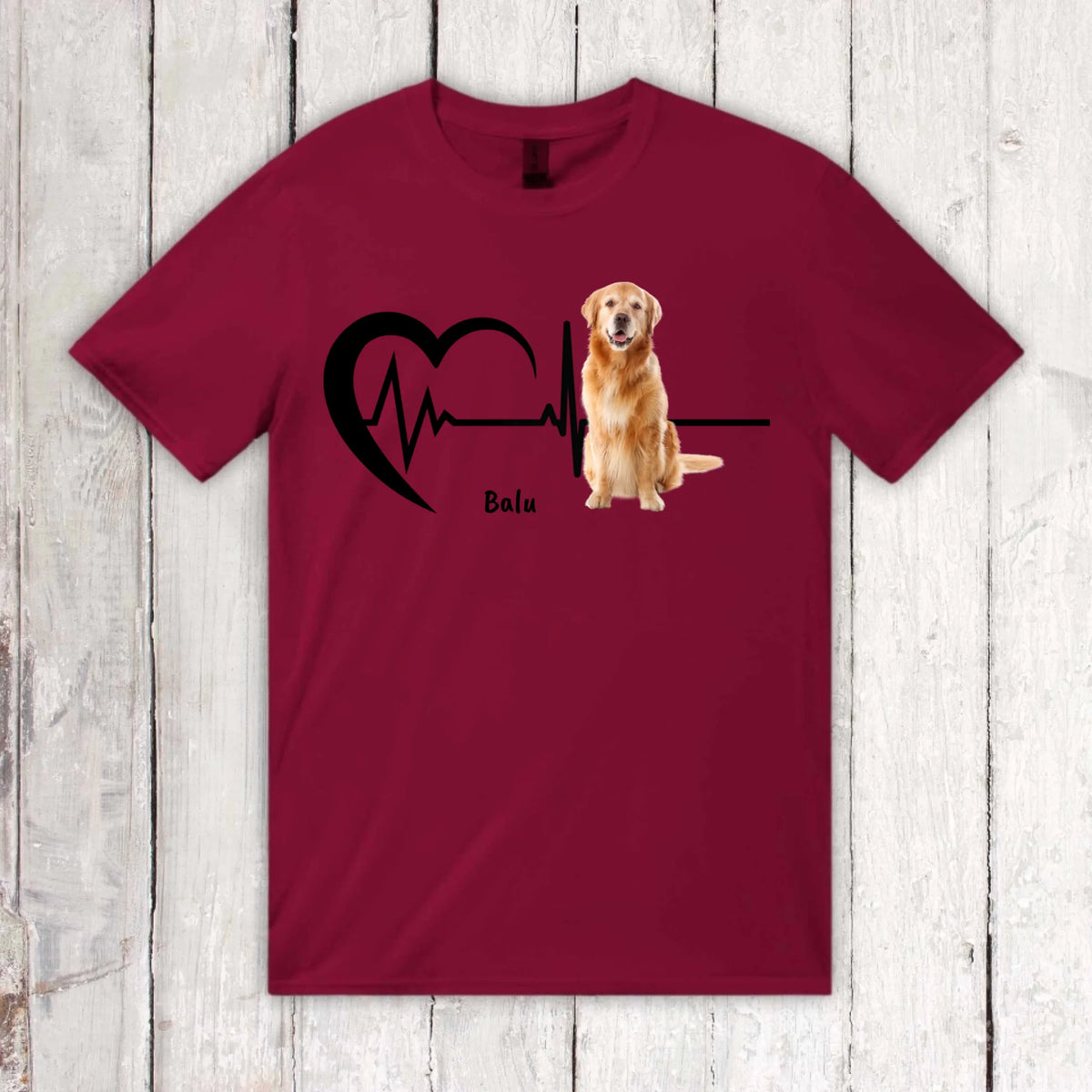 Herzschlag mit Foto - Individuelles Sweatshirt/Pullover oder Hoodie