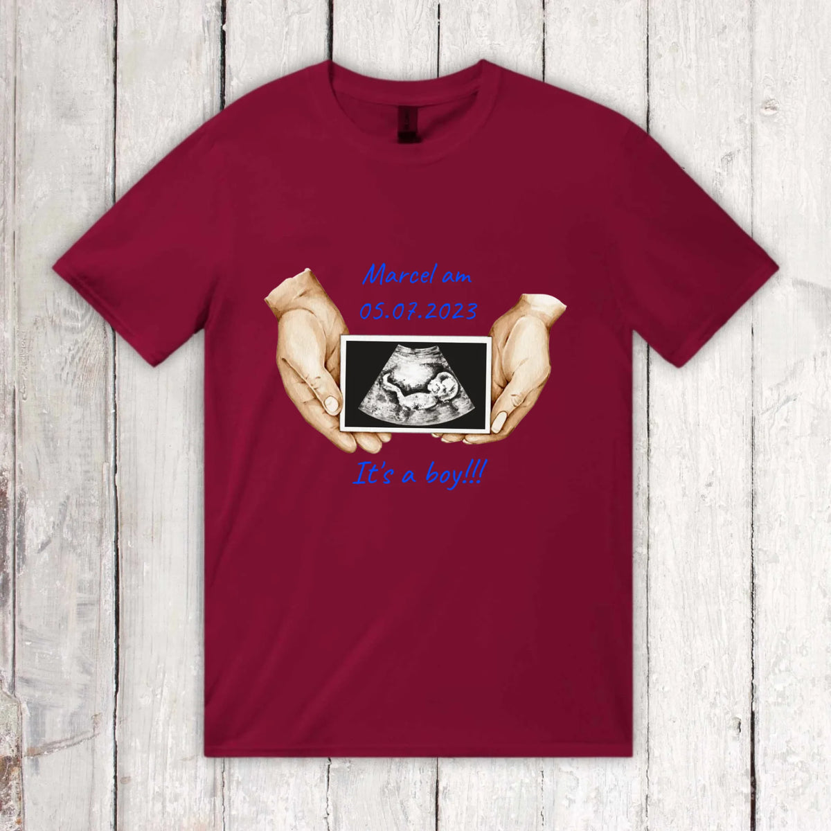It's a boy or It's a girl - Individuelles T-Shirt | Personalize Palace