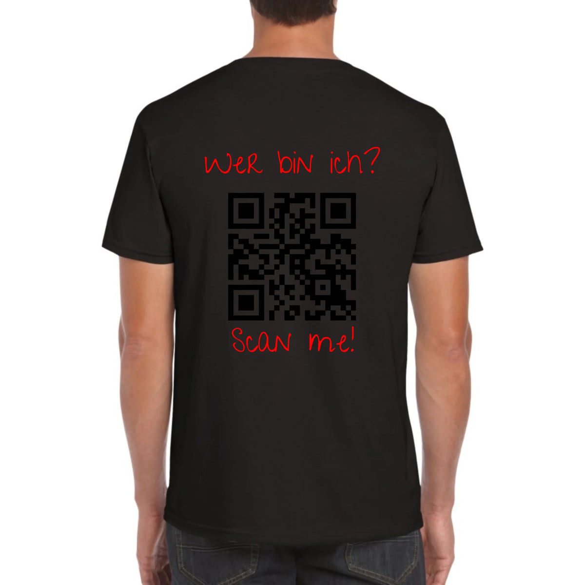 dein QR-Code | Strichcode mit Text - individuelles Code T-Shirt | Personalize Palace