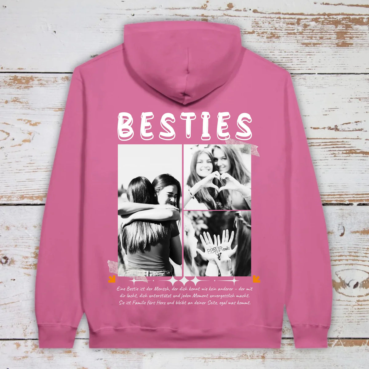 BESTIES mit bis zu 3 Fotos - individuelles Bestie T-Shirt | Personalize Palace