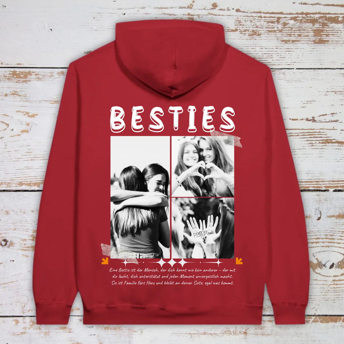 BESTIES mit bis zu 3 Fotos - individuelles Bestie T-Shirt | Personalize Palace