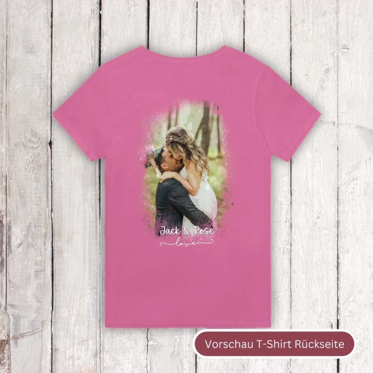 Foto in Wasserfarben/Aquarell - individueller Hoodie | Personalize Palace