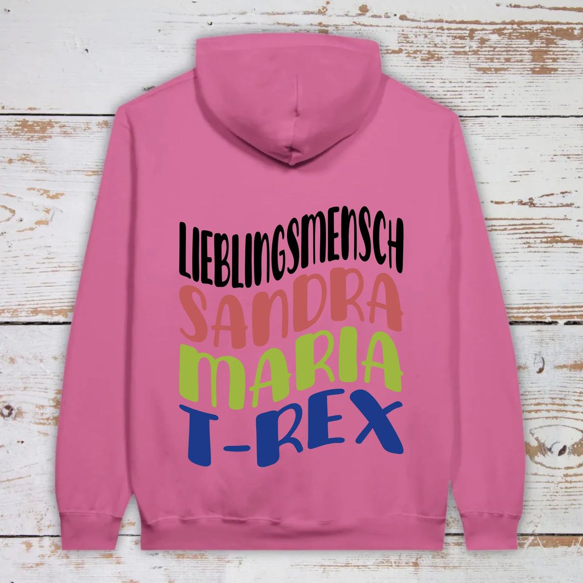 Lieblingsmensch mit Warp Text - individueller Hoodie | Personalize Palace