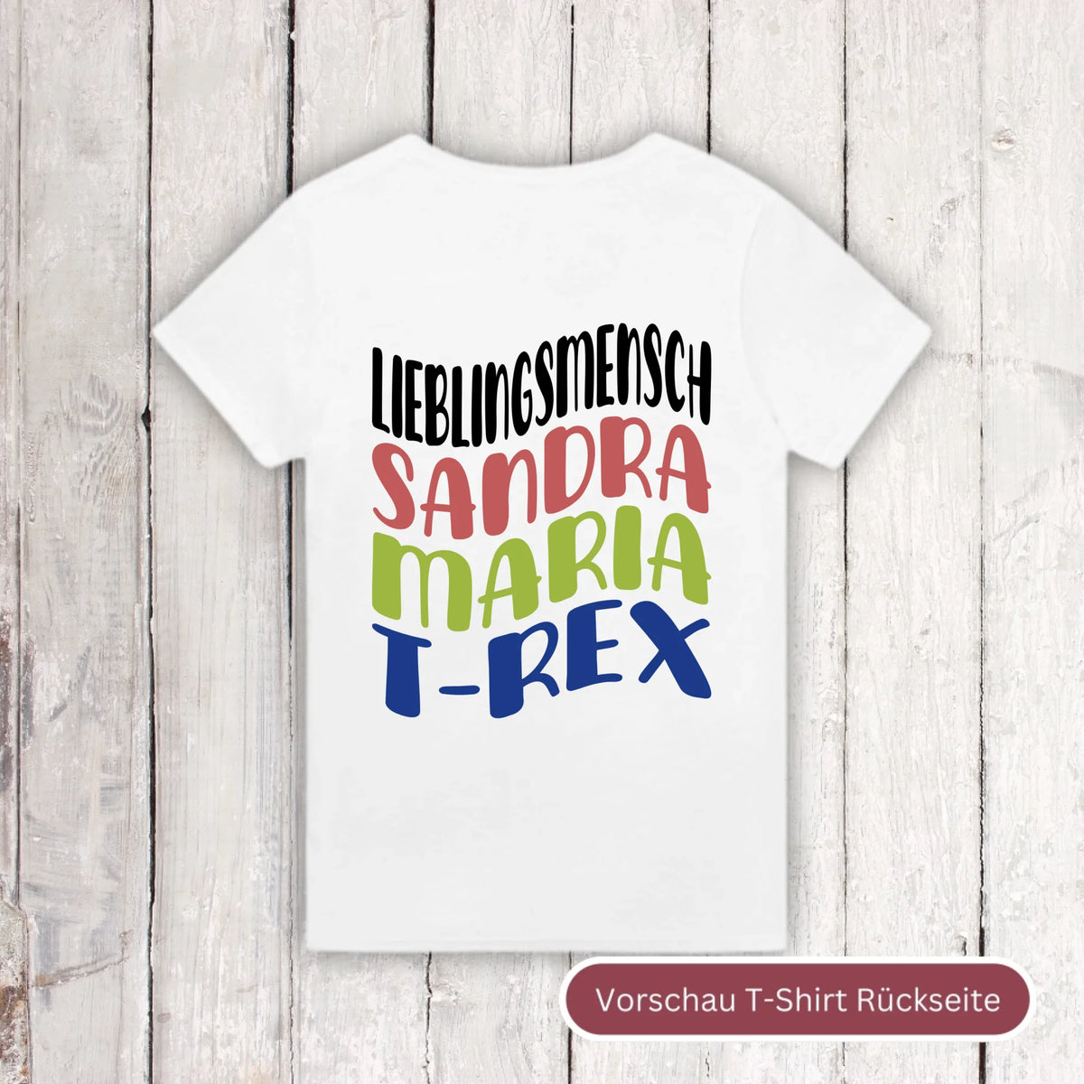 Lieblingsmensch mit Warp Text - individueller Hoodie