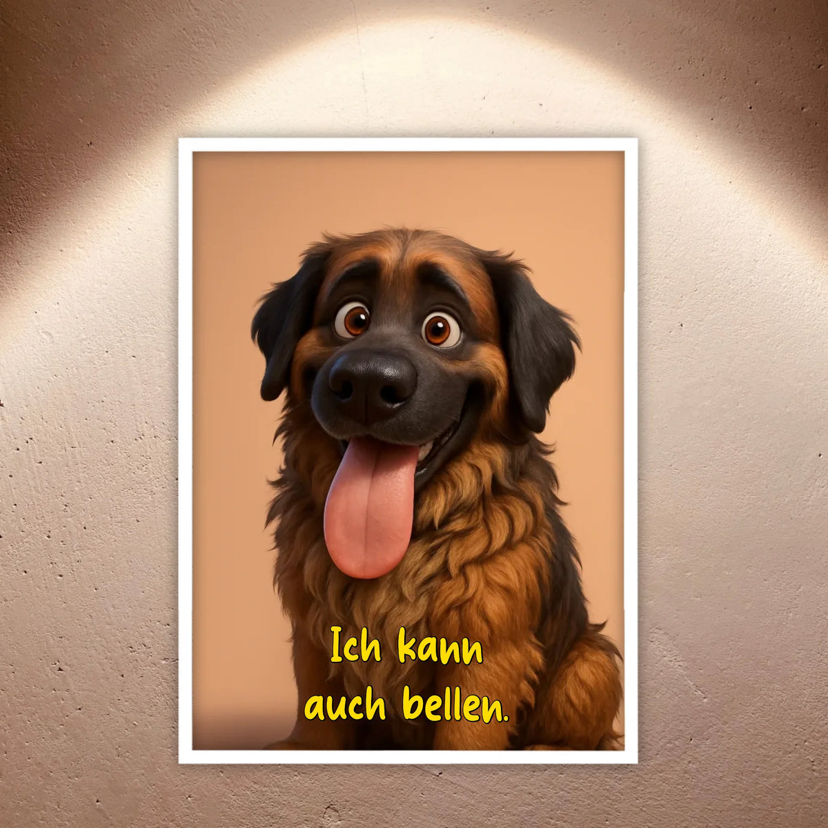Dein Haustier als Cartoon - individuelles Poster mit Rahmen | Personalize Palace