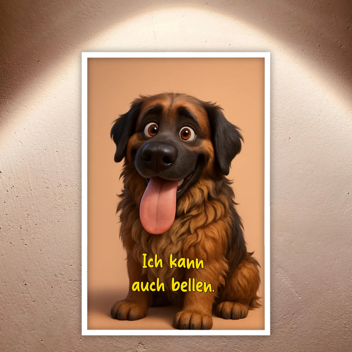 Dein Haustier als Cartoon - individuelles Poster mit Rahmen | Personalize Palace