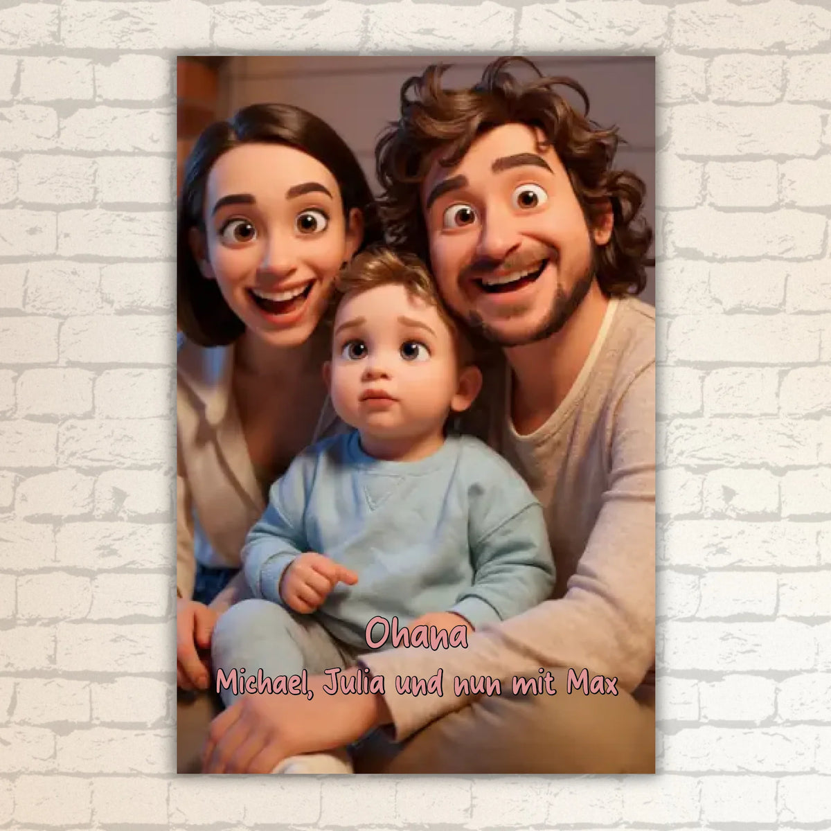 Canva Leinwand mit Pixar Foto selber gestalten
