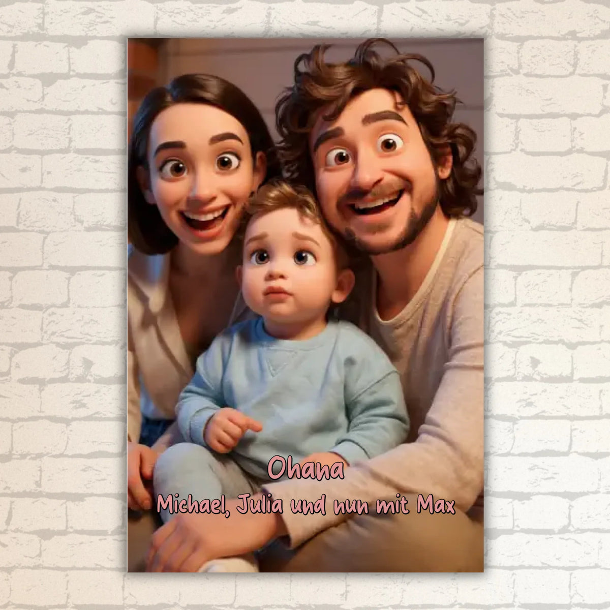 Canva Leinwand mit Pixar Foto selber gestalten