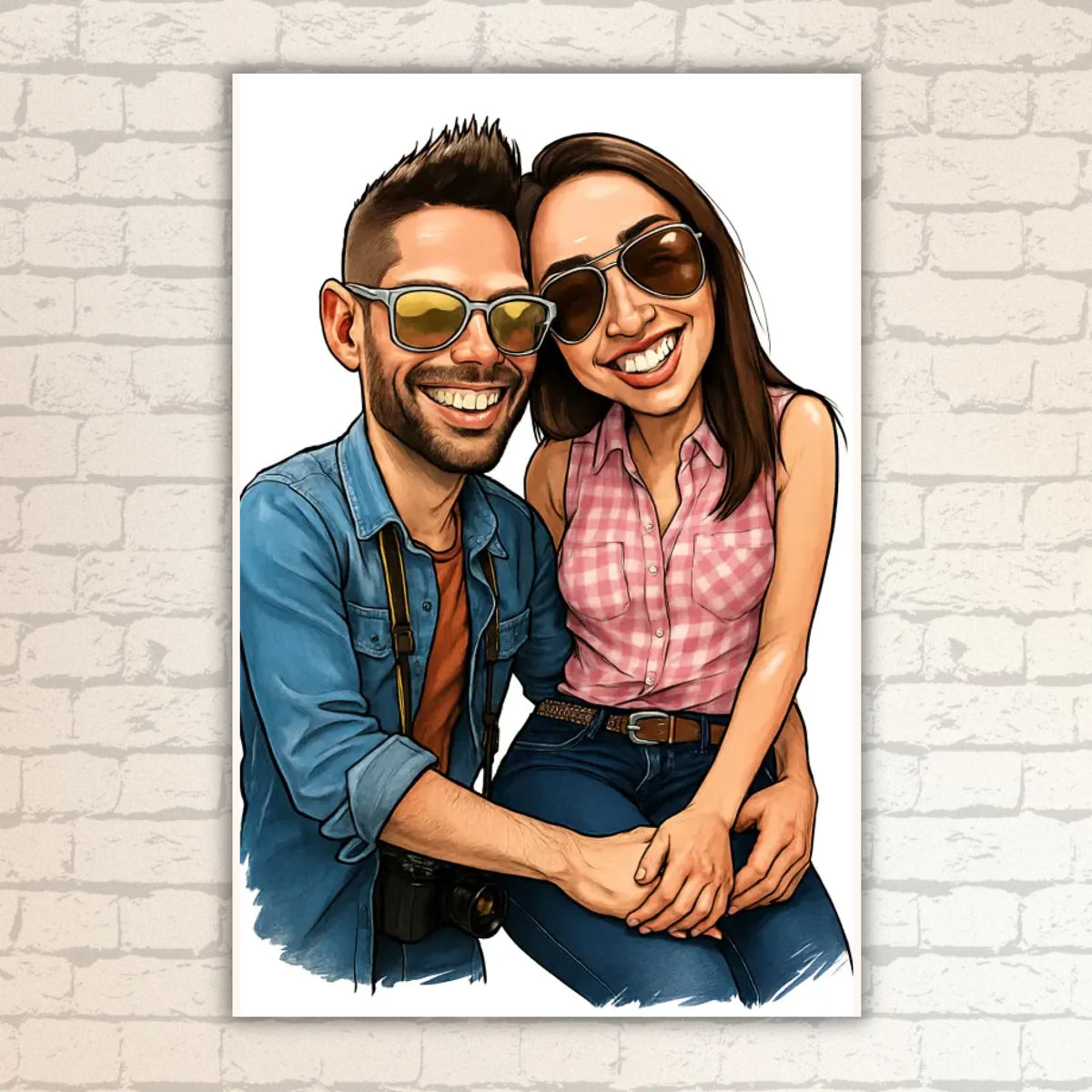 Dein Foto als Karikatur - individuelle Leinwand | Personalize Palace