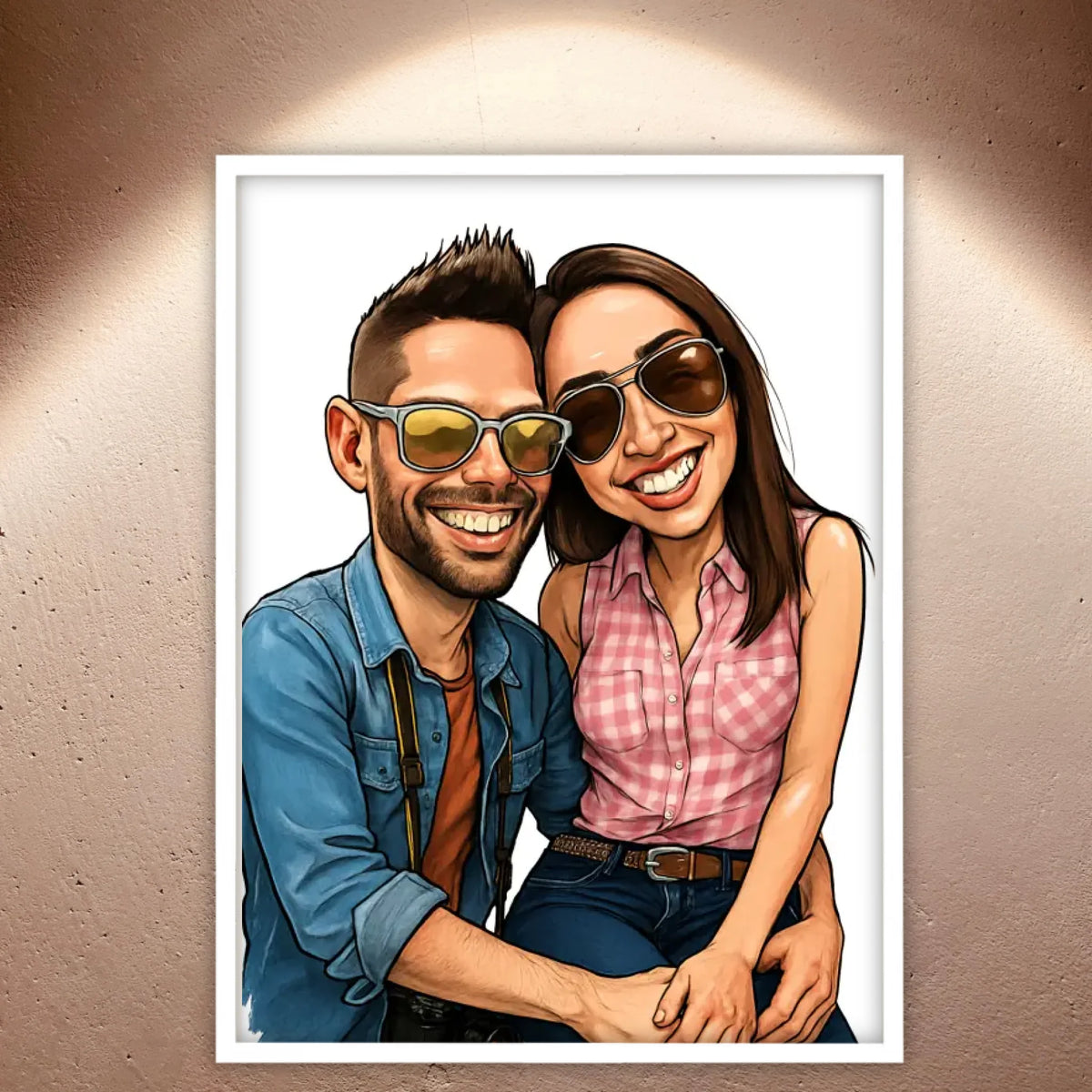 Foto in Karikatur