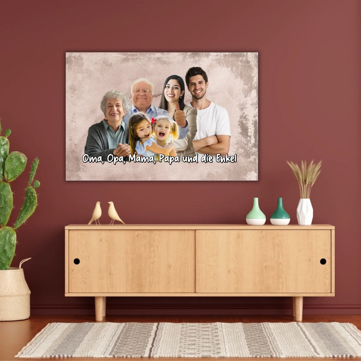 mehrere Personen vereint aus einzelnen Fotos - individuelle Leinwand | Personalize Palace