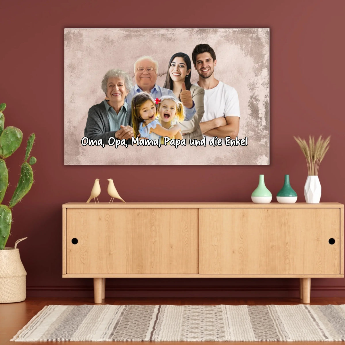 mehrere Personen vereint aus einzelnen Fotos - individuelle Leinwand | Personalize Palace