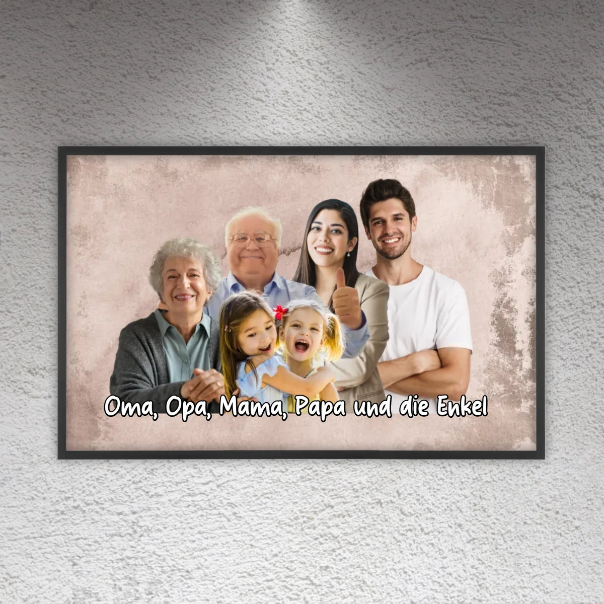 mehrere Personen vereint aus einzelnen Fotos - individuelle Leinwand | Personalize Palace