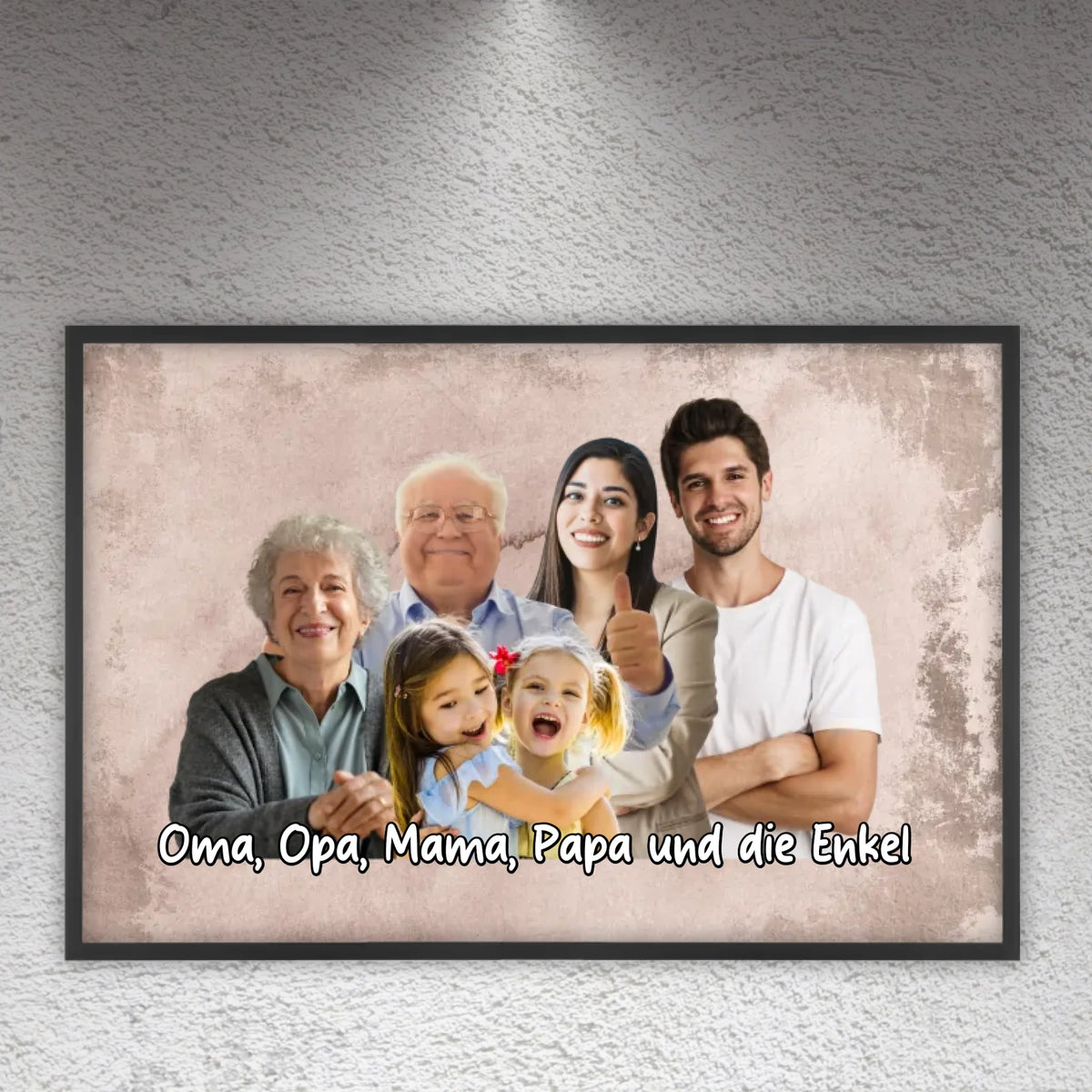 mehrere Personen vereint aus einzelnen Fotos - individuelle Leinwand | Personalize Palace