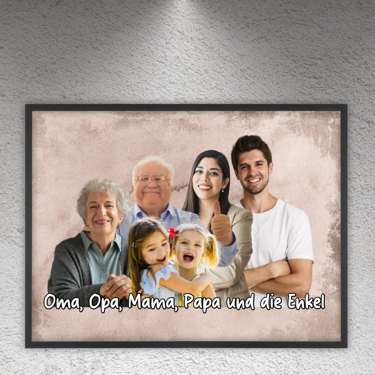 mehrere Personen vereint aus einzelnen Fotos - individuelle Leinwand | Personalize Palace
