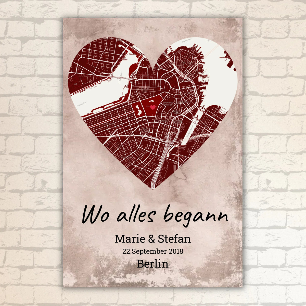 Wo alles begann - Individuelle Stadtkarte | Personalize Palace