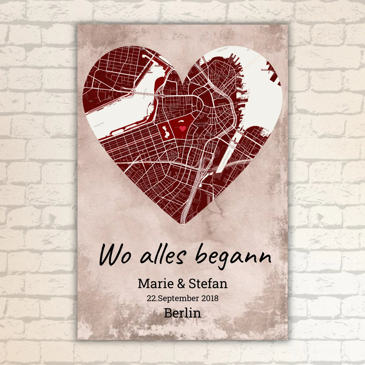 Wo alles begann - Individuelle Stadtkarte | Personalize Palace