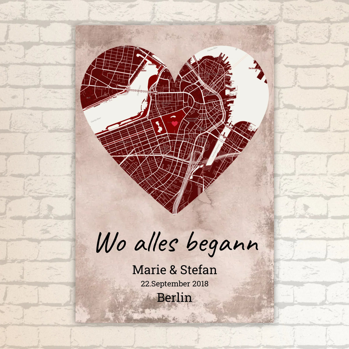 Wo alles begann - Individuelle Stadtkarte | Personalize Palace