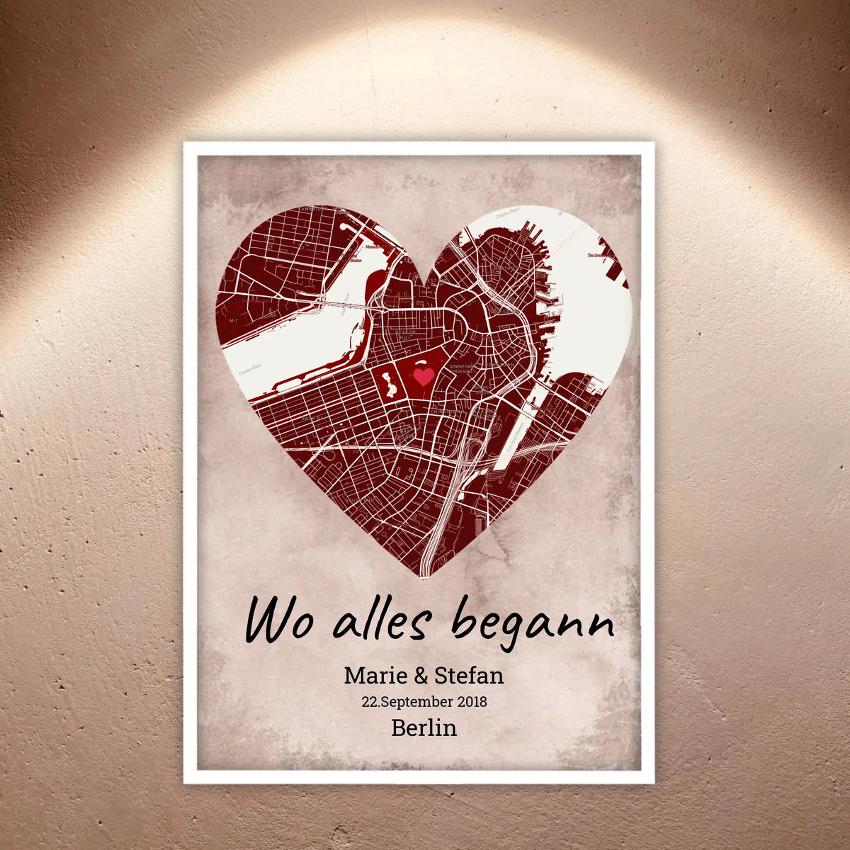 Wo alles begann - Individuelle Stadtkarte | Personalize Palace