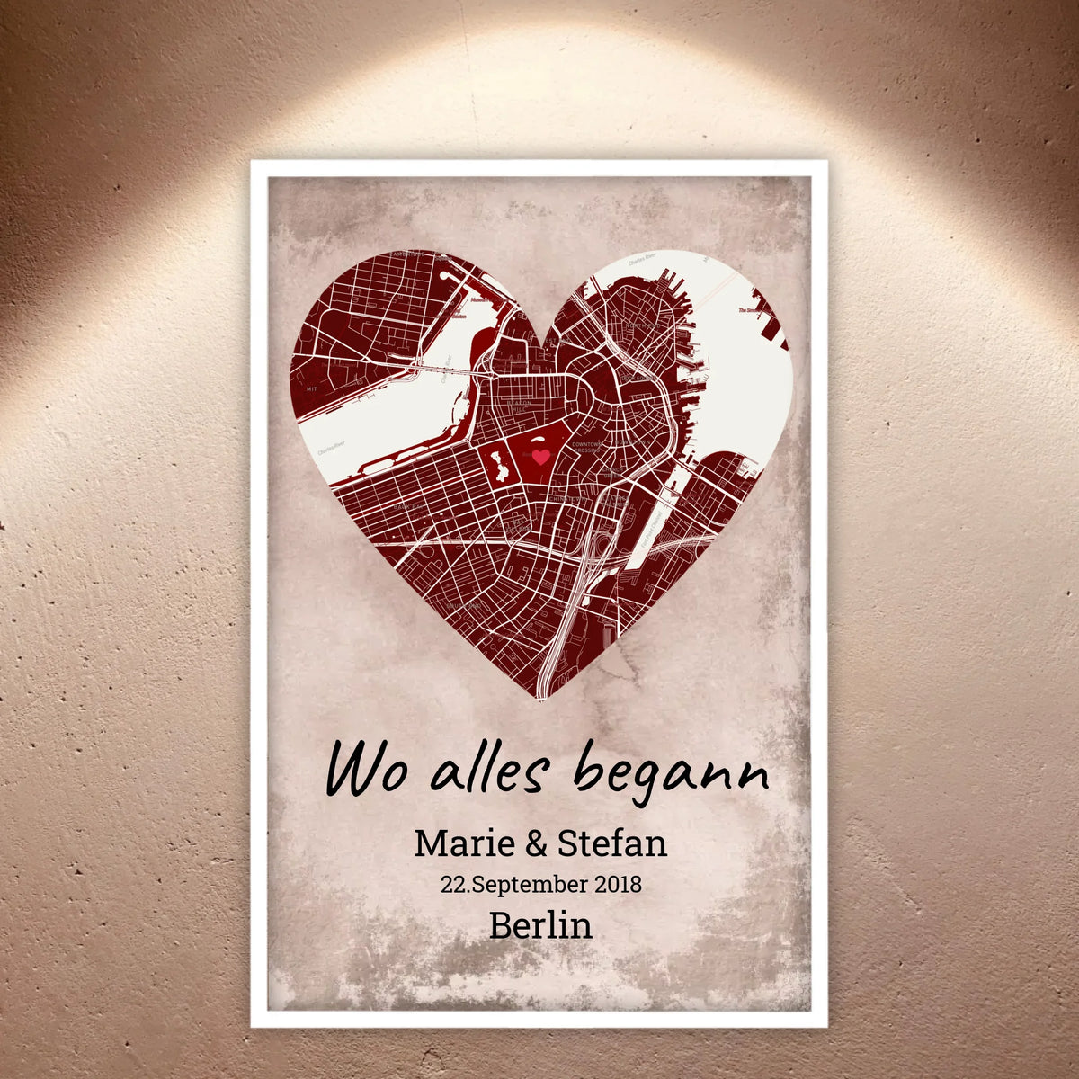 Wo alles begann - Individuelle Stadtkarte | Personalize Palace
