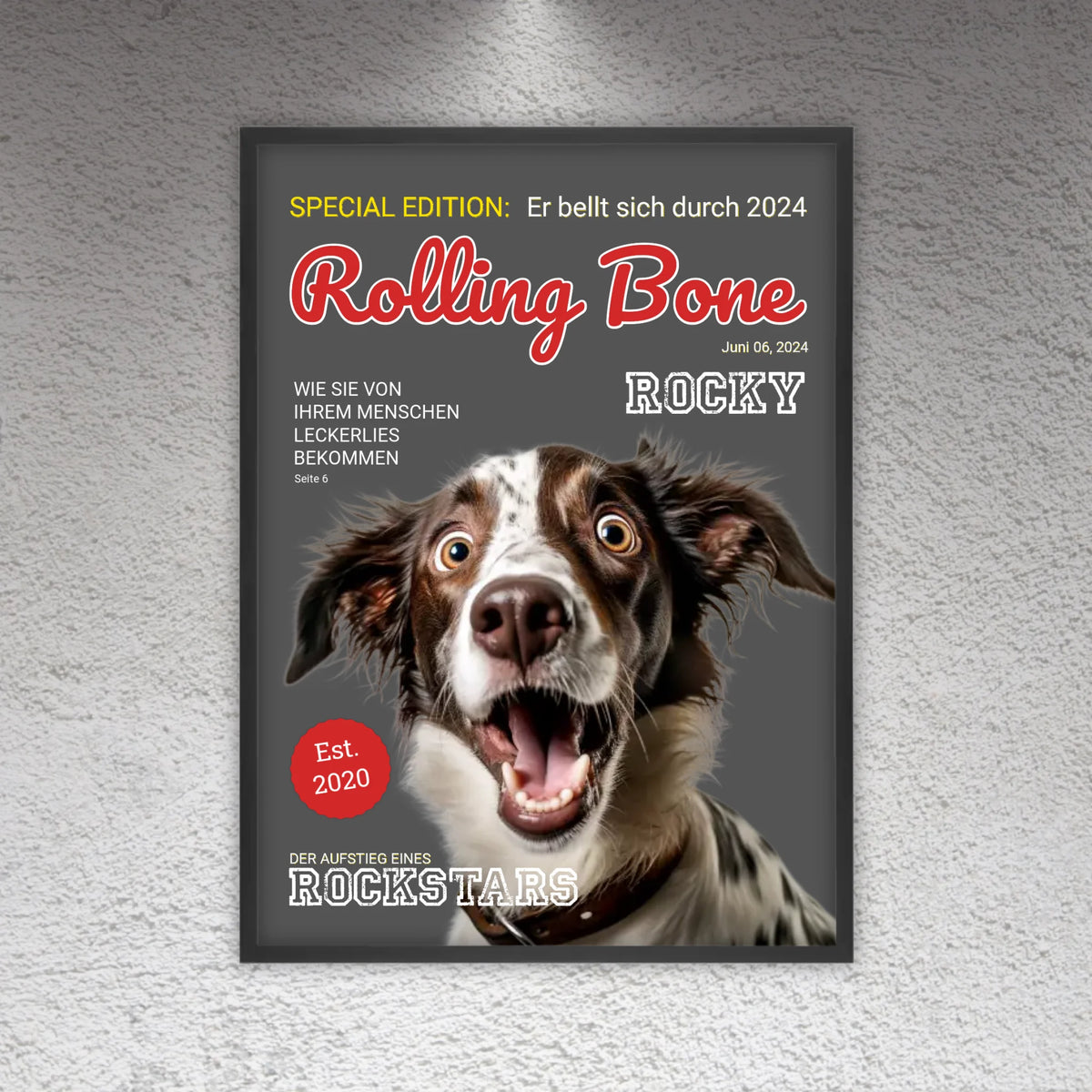Cover Hundemagazin - personalisierbare Hundezeitschrift | Personalize Palace